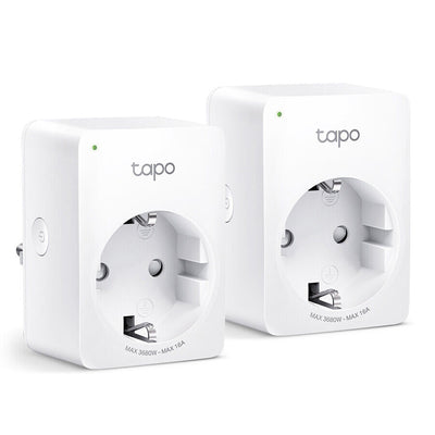 TP-Link Tapo P100 (2er Pack) WLAN Smart Plug 2.4GHz, Weiß, App Steuerung