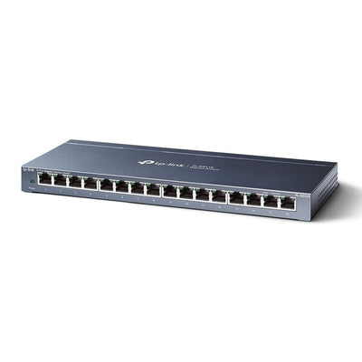 TP-Link TL-SG116 16-Port Gigabit Desktop Switch Plug & Play Green