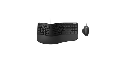 Microsoft Ergonomic Desktop Kabelgebunden Set mit Maus und Tastatur (QWERTZ-Layout) RJY-00006